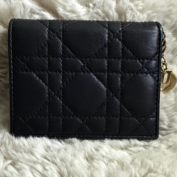 Dior Black Wallet with Gold Accent - Picture 1 of 14